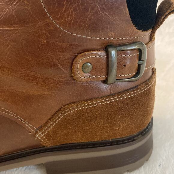 Franco Fortini Easton Brown Leather Cap Toe Boot Size 13 - Picture 8 of 10